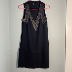 3/$20 H&M Black Beaded Sleeveless Party Dress